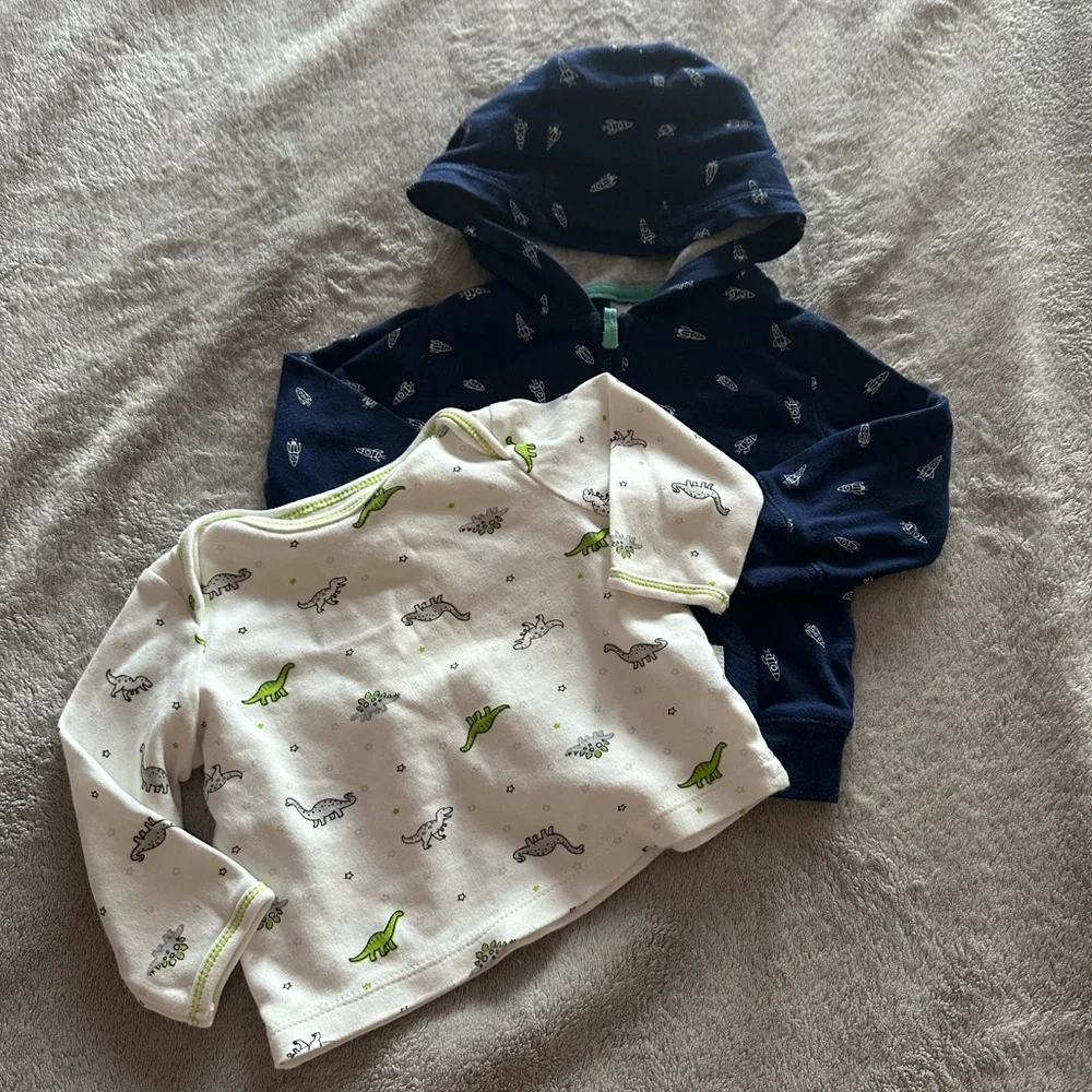 Carter’s & Little me jacket, long sleeve tee set